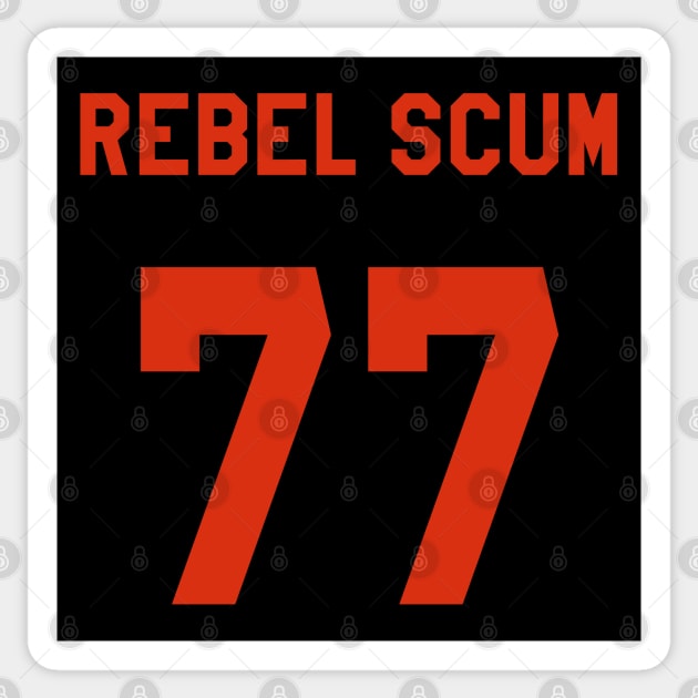 Rebel Scum 77 Sticker by darklordpug